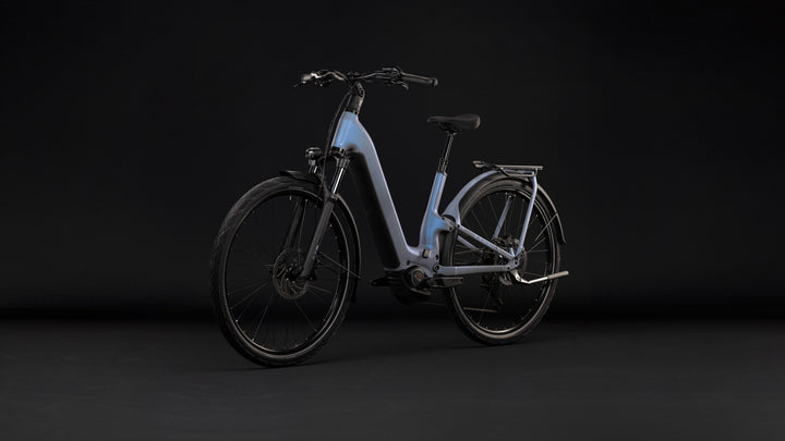 Cube Kathmandu Hybrid One11 HPC Pro 800 Hazeblue Blue Easy Entry 2027 Electric Hybrid Bike