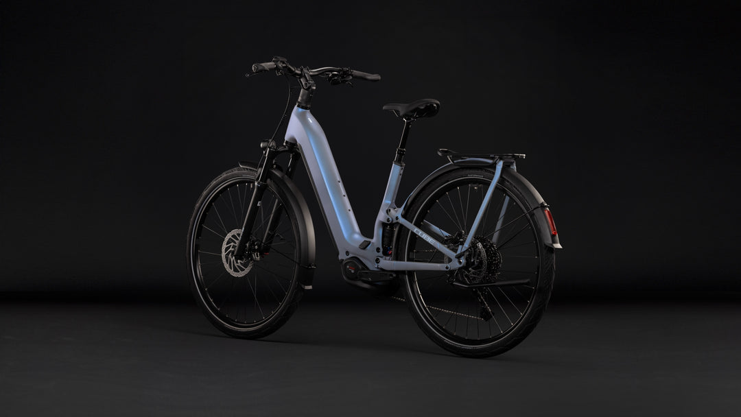 Cube Kathmandu Hybrid One11 HPC Pro 800 Hazeblue Blue Easy Entry 2027 Electric Hybrid Bike