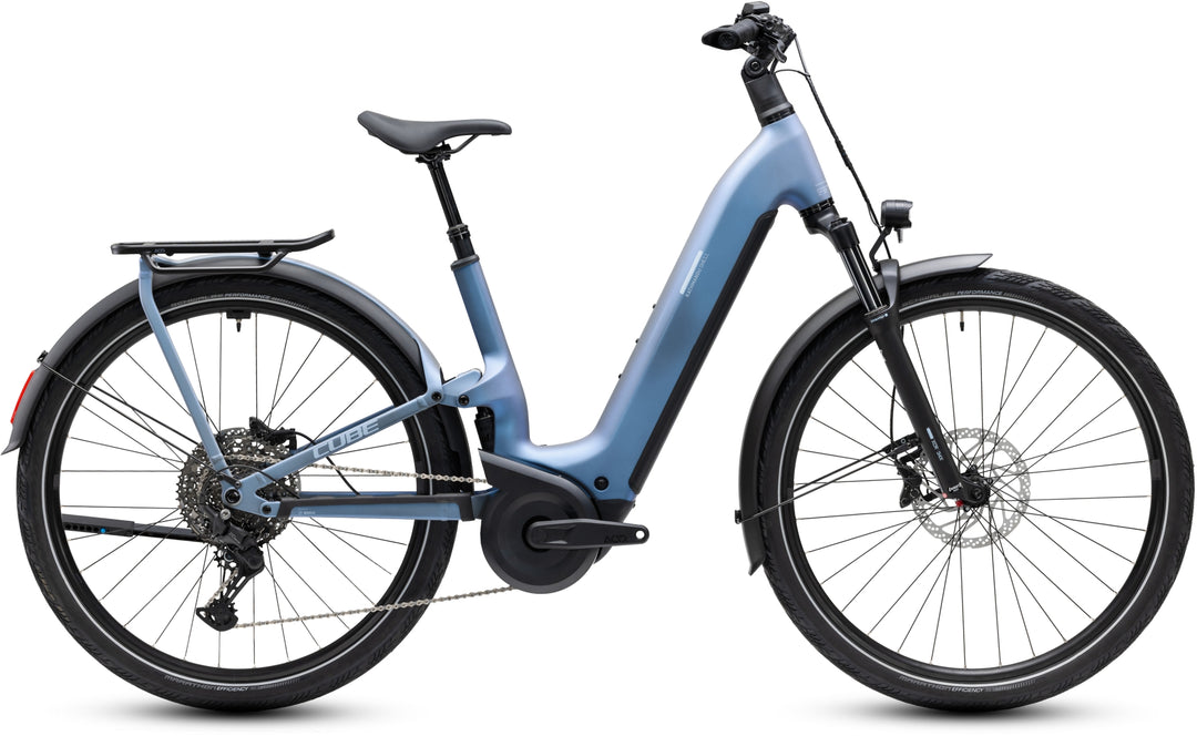 Cube Kathmandu Hybrid One11 HPC Pro 800 Hazeblue Blue Easy Entry 2027 Electric Hybrid Bike