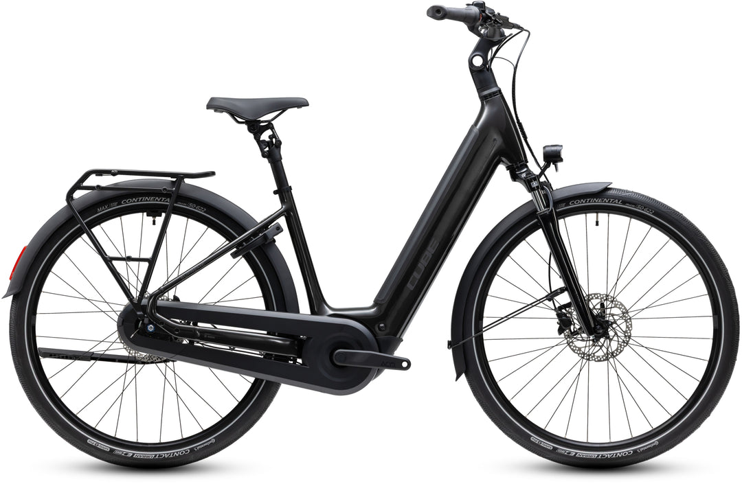 Cube Supreme Hybrid Comfort One 600 Gunmetal Reflex Easy Entry 2027 Electric Hybrid Bike