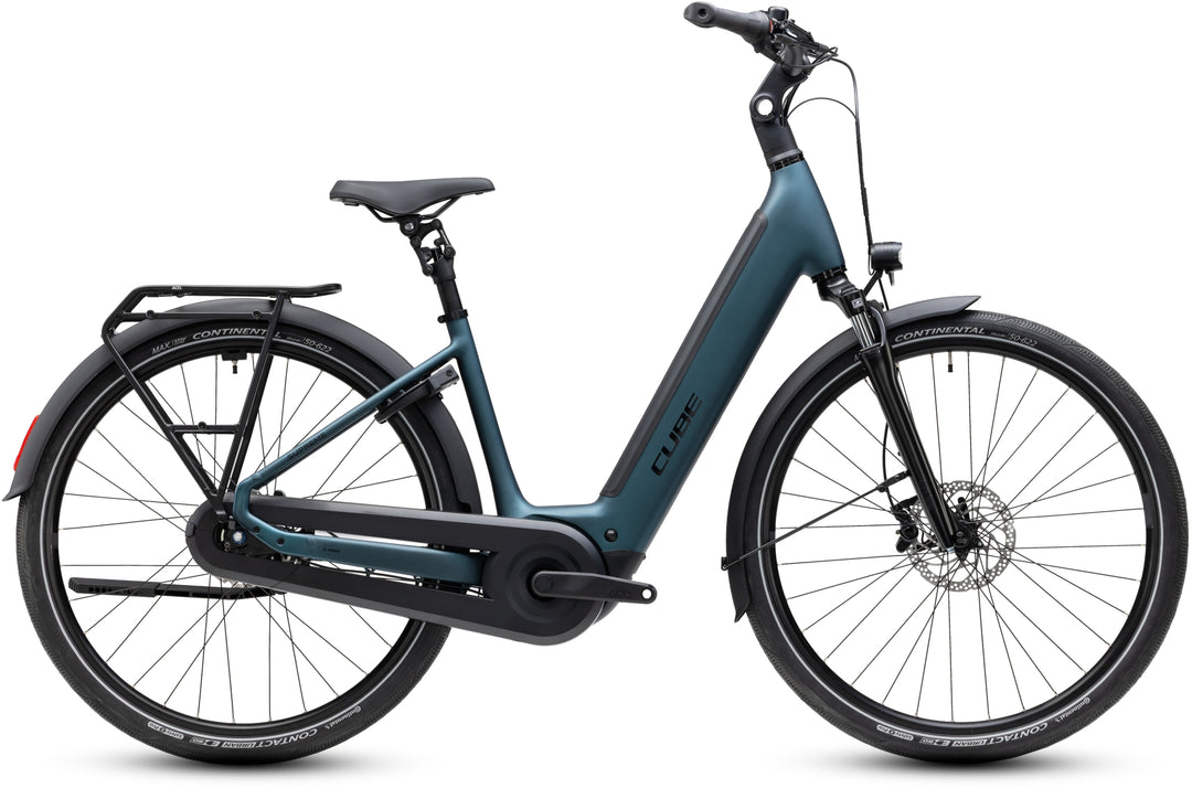 Cube Supreme Rt Hybrid Comfort EX 600 Royalgreen Black Easy Entry 2027 Electric Hybrid Bike