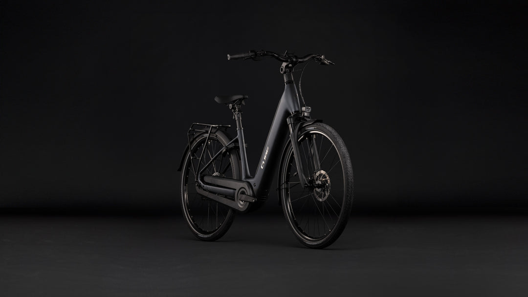 Cube Supreme Hybrid Comfort Pro 600 Grey Chrome Easy Entry 2027 Electric Hybrid Bike