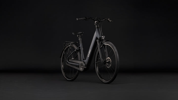 Cube Supreme Hybrid Comfort Pro 600 Grey Chrome Easy Entry 2027 Electric Hybrid Bike