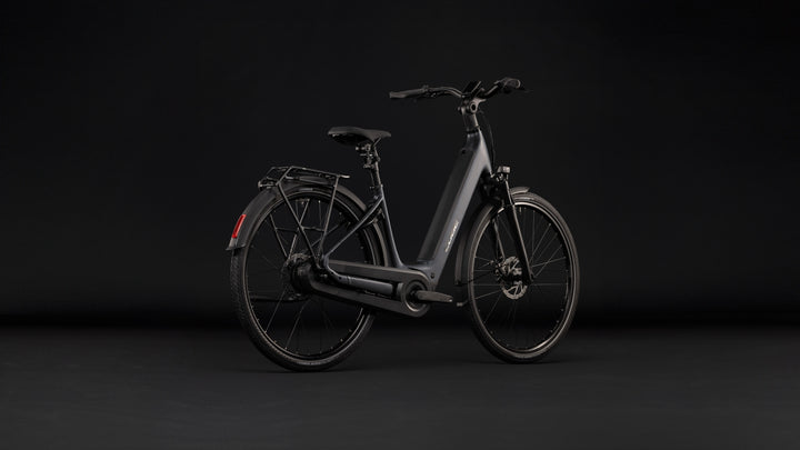 Cube Supreme Hybrid Comfort Pro 600 Grey Chrome Easy Entry 2027 Electric Hybrid Bike