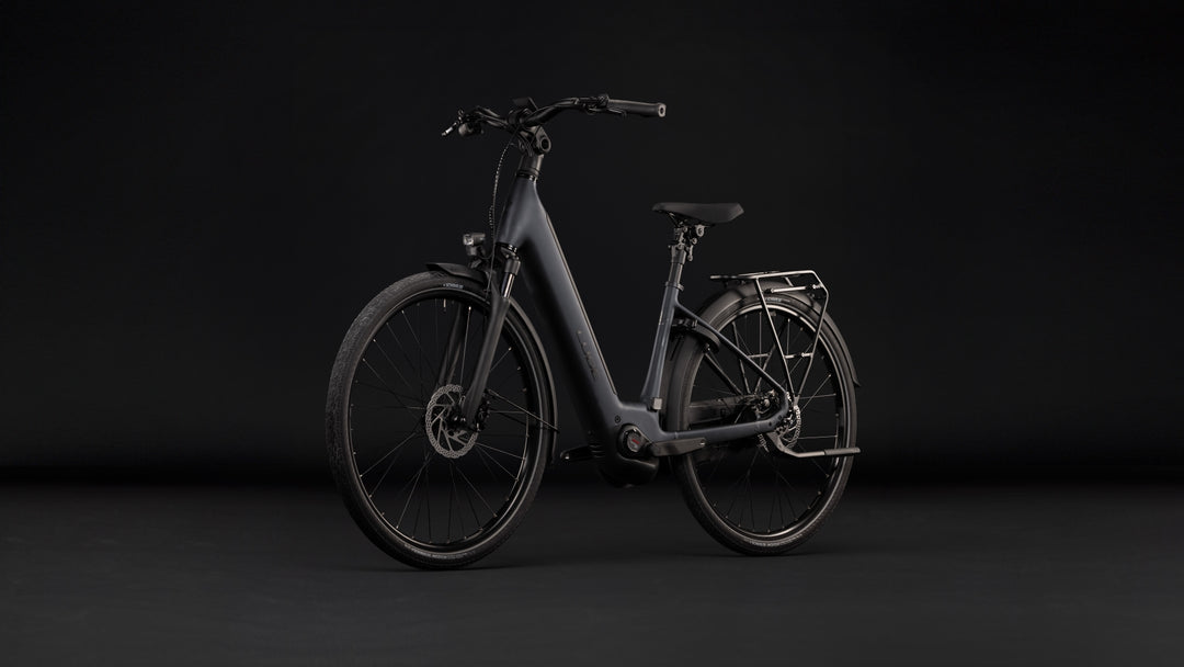 Cube Supreme Hybrid Comfort Pro 600 Grey Chrome Easy Entry 2027 Electric Hybrid Bike