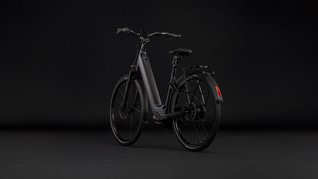 Cube Supreme Hybrid Comfort Pro 600 Grey Chrome Easy Entry 2027 Electric Hybrid Bike