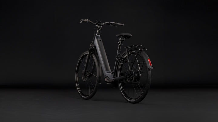 Cube Supreme Hybrid Comfort Pro 600 Grey Chrome Easy Entry 2027 Electric Hybrid Bike