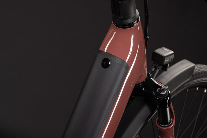 Cube Supreme Hybrid Comfort Pro 600 Burgundy Claret Easy Entry 2027 Electric Hybrid Bike