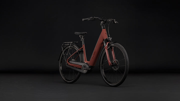 Cube Supreme Hybrid Comfort Pro 600 Burgundy Claret Easy Entry 2027 Electric Hybrid Bike