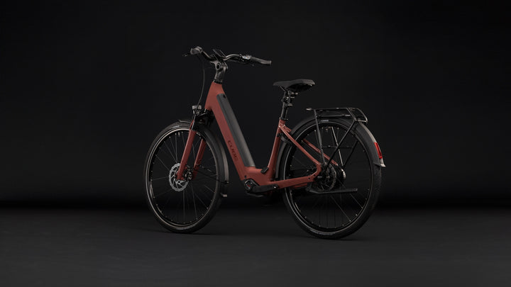 Cube Supreme Hybrid Comfort Pro 600 Burgundy Claret Easy Entry 2027 Electric Hybrid Bike
