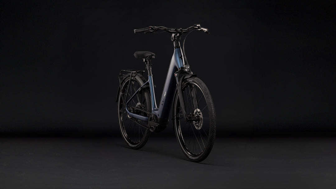 Cube Supreme Hybrid Deluxe One 600 Navyblack Black Easy Entry 2027 Electric Hybrid Bike