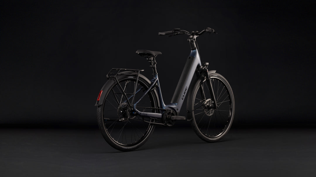 Cube Supreme Hybrid Deluxe One 600 Navyblack Black Easy Entry 2027 Electric Hybrid Bike