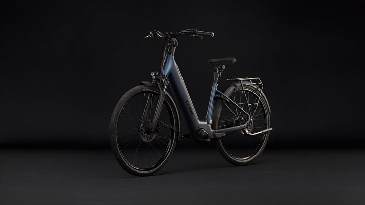 Cube Supreme Hybrid Deluxe One 600 Navyblack Black Easy Entry 2027 Electric Hybrid Bike