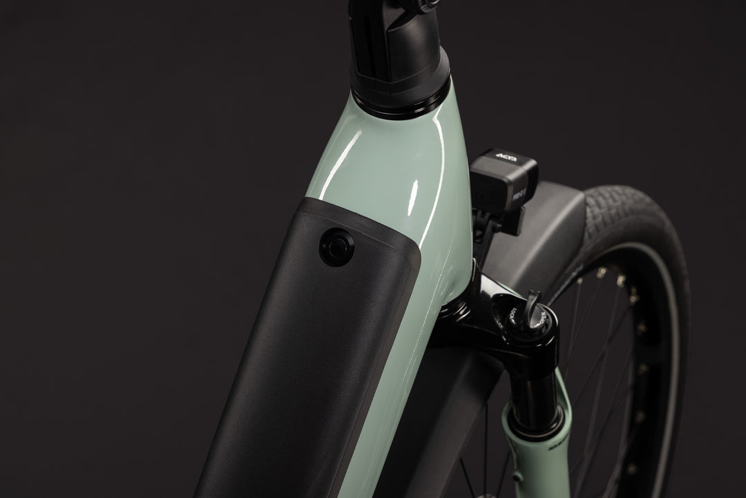 Cube Supreme Hybrid Deluxe One 600 Aloegreen Reflex Easy Entry 2027 Electric Hybrid Bike