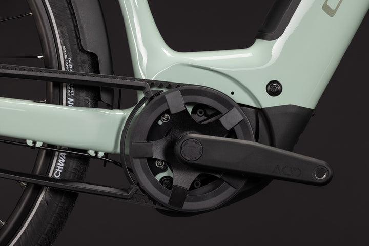 Cube Supreme Hybrid Deluxe One 600 Aloegreen Reflex Easy Entry 2027 Electric Hybrid Bike
