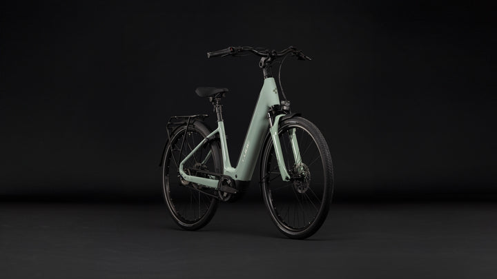 Cube Supreme Hybrid Deluxe One 600 Aloegreen Reflex Easy Entry 2027 Electric Hybrid Bike