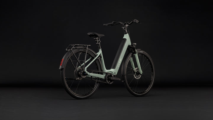 Cube Supreme Hybrid Deluxe One 600 Aloegreen Reflex Easy Entry 2027 Electric Hybrid Bike