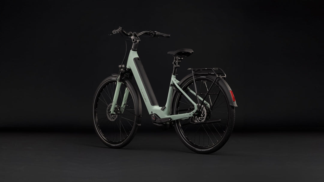 Cube Supreme Hybrid Deluxe One 600 Aloegreen Reflex Easy Entry 2027 Electric Hybrid Bike