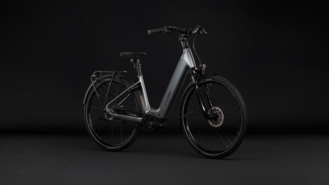 Cube Supreme Rt Hybrid Deluxe EX 600 Quicksilver Grey Easy Entry 2027 Electric Hybrid Bike
