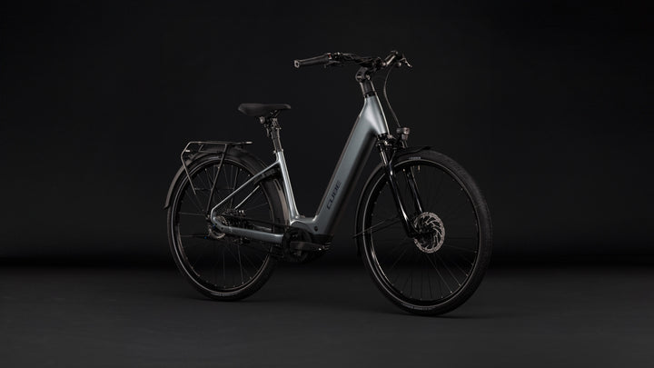 Cube Supreme Rt Hybrid Deluxe EX 600 Quicksilver Grey Easy Entry 2027 Electric Hybrid Bike
