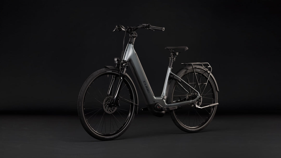 Cube Supreme Rt Hybrid Deluxe EX 600 Quicksilver Grey Easy Entry 2027 Electric Hybrid Bike