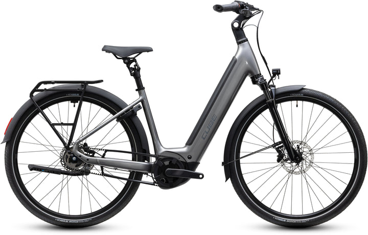 Cube Supreme Rt Hybrid Deluxe EX 600 Quicksilver Grey Easy Entry 2027 Electric Hybrid Bike