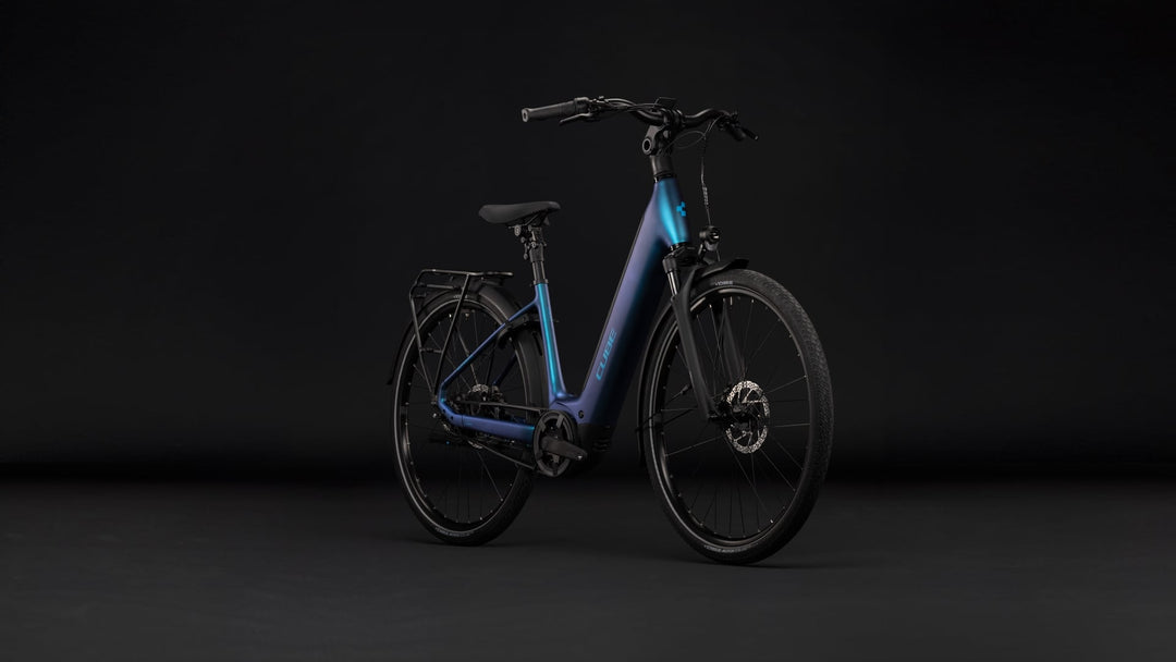 Cube Supreme Hybrid Deluxe Pro 600 Nebula Blue Easy Entry 2027 Electric Hybrid Bike