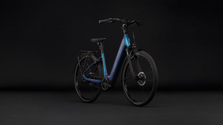 Cube Supreme Hybrid Deluxe Pro 600 Nebula Blue Easy Entry 2027 Electric Hybrid Bike