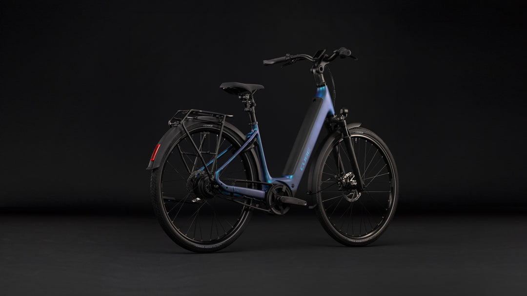 Cube Supreme Hybrid Deluxe Pro 600 Nebula Blue Easy Entry 2027 Electric Hybrid Bike