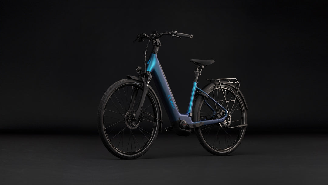 Cube Supreme Hybrid Deluxe Pro 600 Nebula Blue Easy Entry 2027 Electric Hybrid Bike