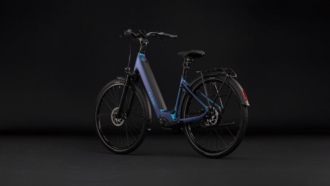 Cube Supreme Hybrid Deluxe Pro 600 Nebula Blue Easy Entry 2027 Electric Hybrid Bike