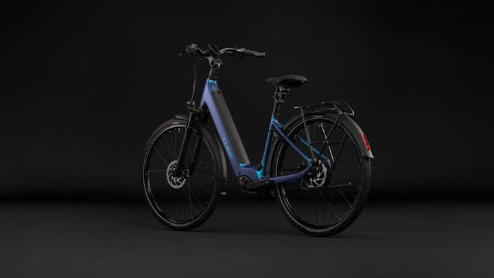 Cube Supreme Hybrid Deluxe Pro 600 Nebula Blue Easy Entry 2027 Electric Hybrid Bike