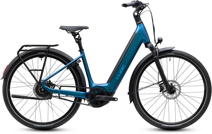 Cube Supreme Hybrid Deluxe Pro 600 Nebula Blue Easy Entry 2027 Electric Hybrid Bike