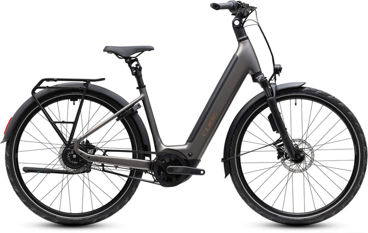 Cube Supreme Hybrid Deluxe SLX 600 Teak Chrome Easy Entry 2027 Electric Hybrid Bike
