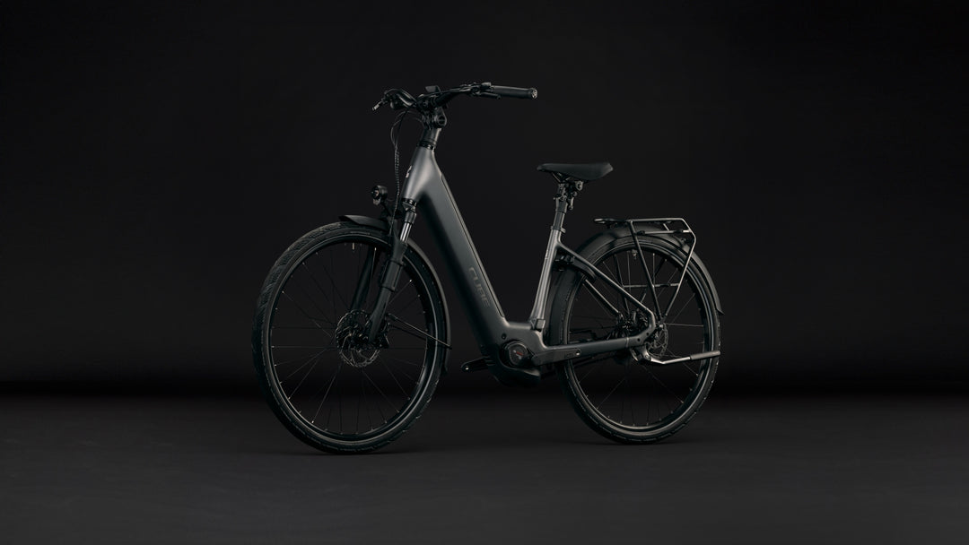 Cube Supreme Hybrid Deluxe SLT 600 Slabgrey Chrome Easy Entry 2027 Electric Hybrid Bike