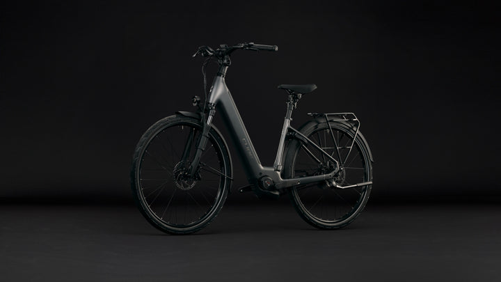 Cube Supreme Hybrid Deluxe SLT 600 Slabgrey Chrome Easy Entry 2027 Electric Hybrid Bike