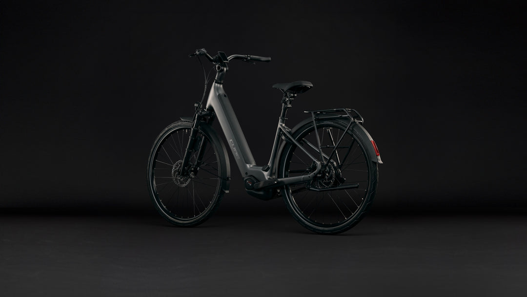 Cube Supreme Hybrid Deluxe SLT 600 Slabgrey Chrome Easy Entry 2027 Electric Hybrid Bike