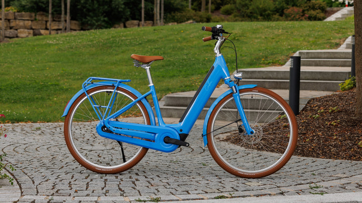 Cube Aruba Hybrid 600 Deepsky Brown Easy Entry 2027 Electric Hybrid Bike