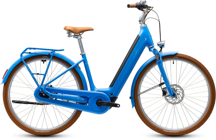 Cube Aruba Hybrid 600 Deepsky Brown Easy Entry 2027 Electric Hybrid Bike