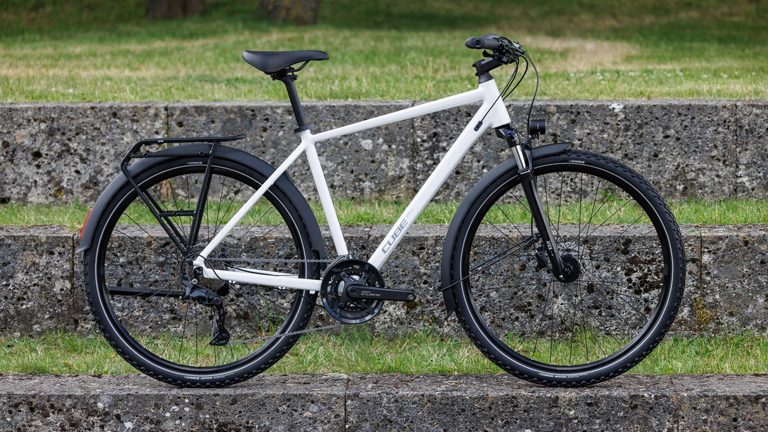 Cube Nature Pro FE Metallicwhite Reflex 2027 Hybrid Bike