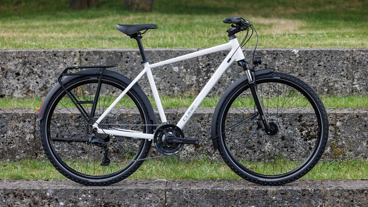 Cube Nature Pro FE Metallicwhite Reflex 2027 Hybrid Bike