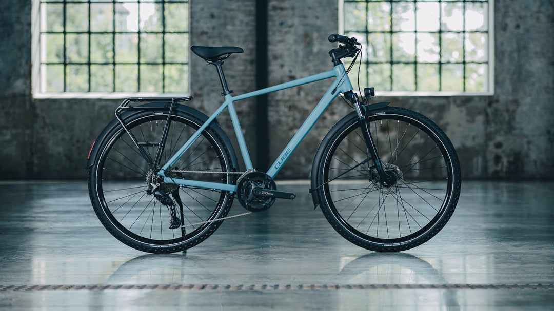 Cube Nature Pro FE Surfblue Blue 2027 Hybrid Bike