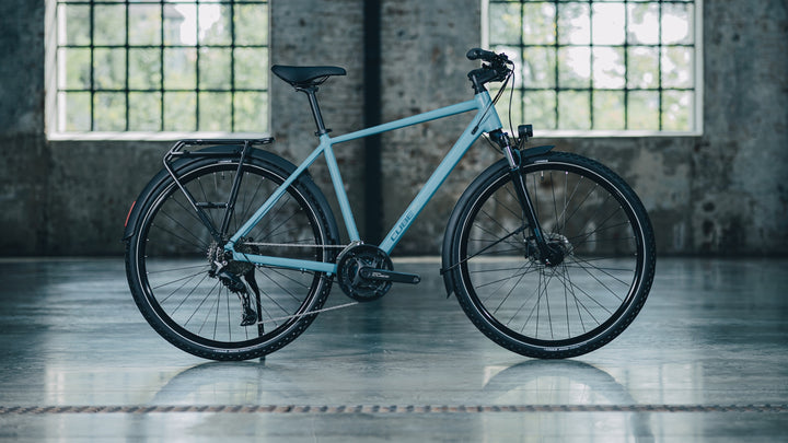 Cube Nature Pro FE Surfblue Blue 2027 Hybrid Bike
