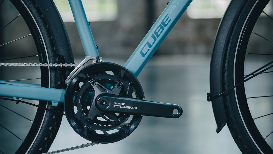Cube Nature Pro FE Surfblue Blue 2027 Hybrid Bike