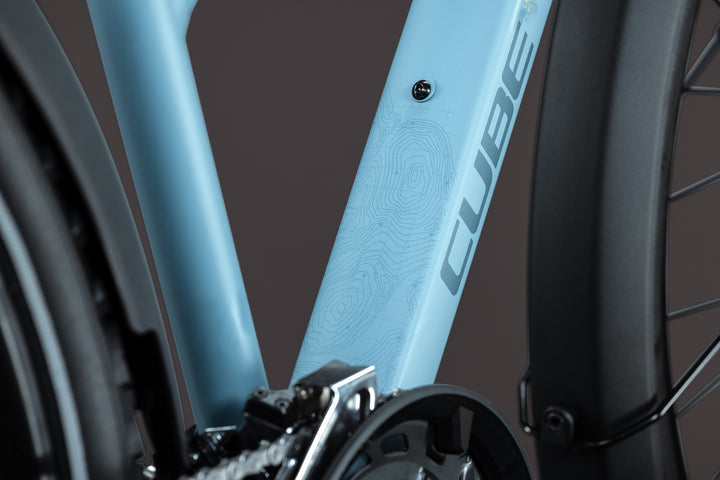 Cube Nature Pro FE Surfblue Blue Trapeze 2027 Hybrid Bike