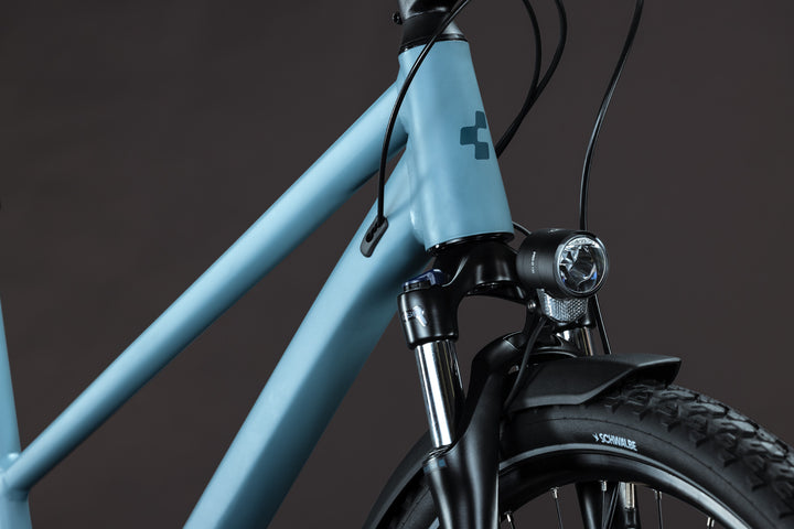 Cube Nature Pro FE Surfblue Blue Trapeze 2027 Hybrid Bike
