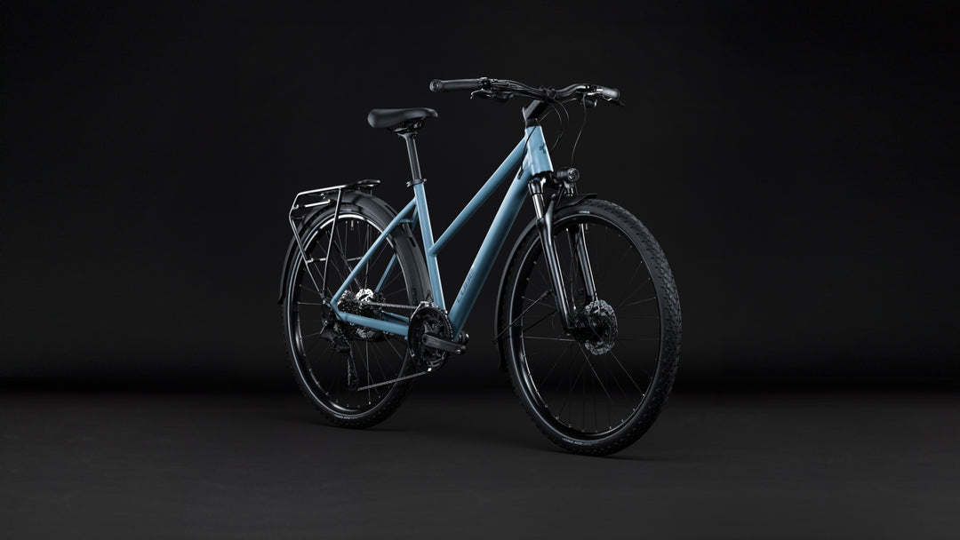 Cube Nature Pro FE Surfblue Blue Trapeze 2027 Hybrid Bike