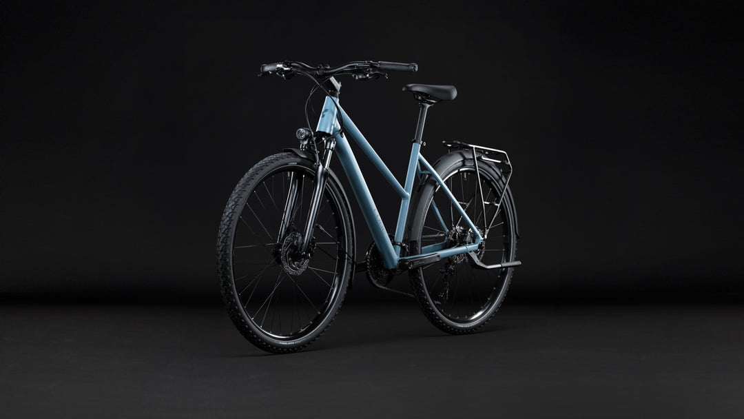 Cube Nature Pro FE Surfblue Blue Trapeze 2027 Hybrid Bike