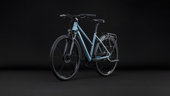 Cube Nature Pro FE Surfblue Blue Trapeze 2027 Hybrid Bike