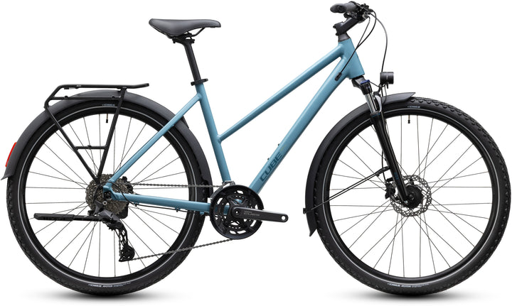 Cube Nature Pro FE Surfblue Blue Trapeze 2027 Hybrid Bike